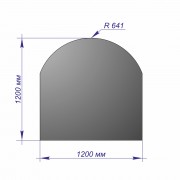 Лист напольный Везувий, 2мм, черный 1200*1200*2 R641