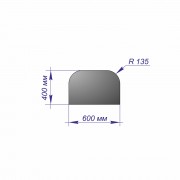 Лист предтопочный 400*600*1 R135 медь