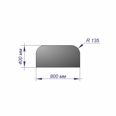 Лист предтопочный 400*800*1 R135 бронза Лист предтопочный 400*800*1 R135 бронза