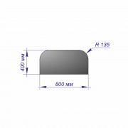 Лист предтопочный 400*800*1 R135 медь
