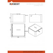 Обливное устройство EVEREST Эмаль Черная 35л