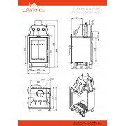 Каминная топка ASTON Вертикаль