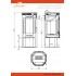Печь-Камин ASTON 11кВт (180 м3) пристенно-угловой Ø 150мм Печь-Камин ASTON 11кВт (180 м3) пристенно-угловой Ø 150мм