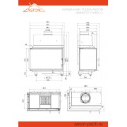 Каминная топка ASTON MINISTR 11.680 L