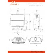 Каминная топка ASTON KONSUL 19.900 LIFT