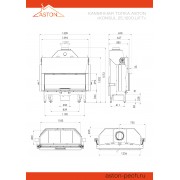 Каминная топка ASTON KONSUL 25.1200 LIFT