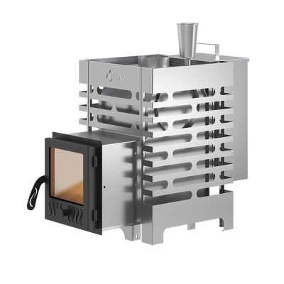 Печь для бани ASTON 12 INOX стекло АКВА Печь для бани ASTON 12 INOX стекло АКВА