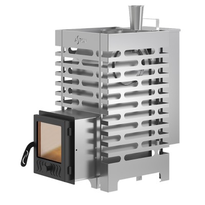 Печь для бани ASTON 16 INOX стекло АКВА Печь для бани ASTON 16 INOX стекло АКВА