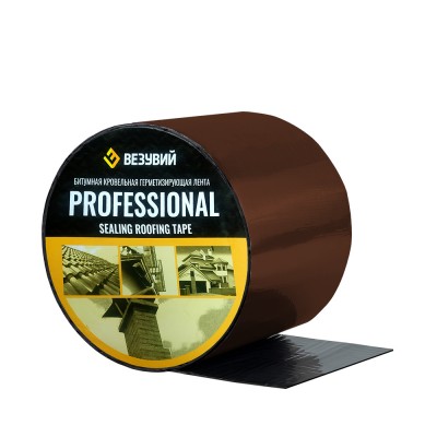 Лента алюмобитумная кровельная ВЕЗУВИЙ Коричневая (10см*10м) Лента алюмобитумная кровельная ВЕЗУВИЙ Коричневая (10см*10м)