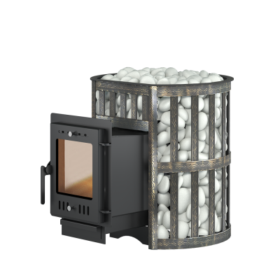 Чугунная печь для бани ЭТНА 18 (210) "М" Ковка Чугунная печь для бани ЭТНА 18 (210) "М" Ковка