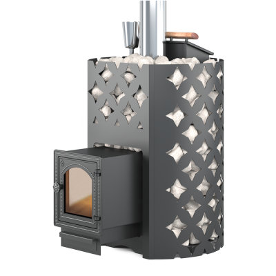 Чугунная печь для бани ЭТНА 18 (ДТ-4С) Закрытая каменка Чугунная печь для бани ЭТНА 18 (ДТ-4С) Закрытая каменка