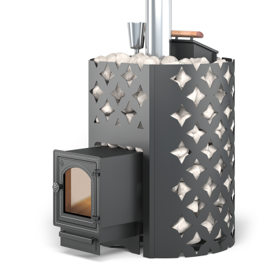 Чугунная печь для бани ЭТНА 24 (ДТ-4С) Закрытая каменка Чугунная печь для бани ЭТНА 24 (ДТ-4С) Закрытая каменка