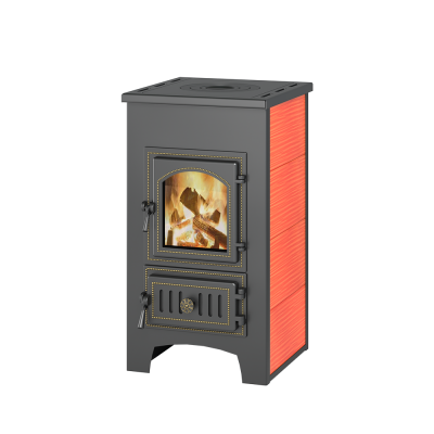 Печь-Камин ВЕЗУВИЙ ПК-01 (270) с плитой красн. 9 кВт (150 м3) Ø 115 мм Печь-Камин ВЕЗУВИЙ ПК-01 (270) с плитой красн. 9 кВт (150 м3) Ø 115 мм