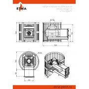Чугунная печь для бани ЭТНА Стандарт 14 (ДТ-3)