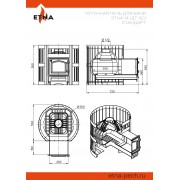 Чугунная печь для бани ЭТНА Стандарт 14 (ДТ-3С)