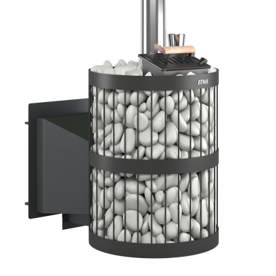 Чугунная печь для бани ЭТНА Стандарт 18 (Панорама) "М" Закрытая каменка Чугунная печь для бани ЭТНА Стандарт 18 (Панорама) "М" Закрытая каменка