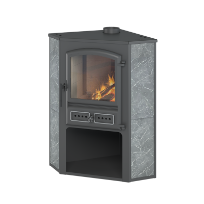 Камин ЭТНА (БКД) угловой "Талькохлорит" Ø 115мм Камин ЭТНА (БКД) угловой "Талькохлорит" Ø 115мм