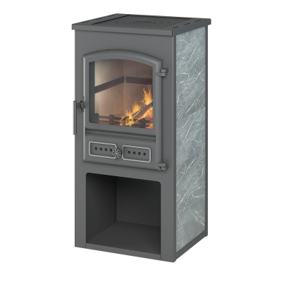 Камин ЭТНА (БКД) с плитой "Талькохлорит" Ø 115мм Камин ЭТНА (БКД) с плитой "Талькохлорит" Ø 115мм