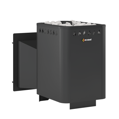 Печь ВЕЗУВИЙ Русичъ Антрацит 16 Панорама "М" Печь ВЕЗУВИЙ Русичъ Антрацит 16 Панорама "М"