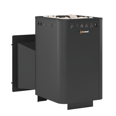 Печь ВЕЗУВИЙ Русичъ Антрацит 22 Панорама "М" Печь ВЕЗУВИЙ Русичъ Антрацит 22 Панорама "М"