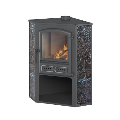 Камин ЭТНА (БКД) угловой "Амфиболит" Ø 115мм Камин ЭТНА (БКД) угловой "Амфиболит" Ø 115мм