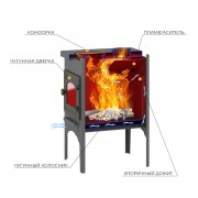 Печь отопительная ВЕЗУВИЙ В5С