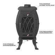 Печь-камин Везувий BX-09 "Антрацит"