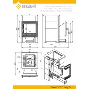 Печь ВЕЗУВИЙ Легенда 28 (505) талькохлорит