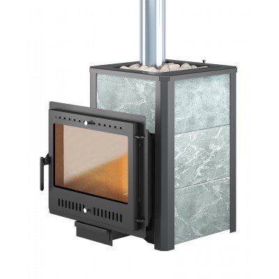 Печь ВЕЗУВИЙ Легенда 22 Панорама "М" талькохлорит Печь ВЕЗУВИЙ Легенда 22 Панорама "М" талькохлорит