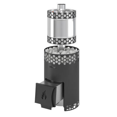 Печь для бани Везувий "Чёрная Пчёлка 20" INOX (ИНОКС) с баком Печь для бани Везувий "Чёрная Пчёлка 20" INOX (ИНОКС) с баком