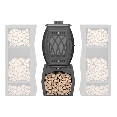 Печь-камин Везувий ВХ-09М "Антрацит" Печь-камин Везувий ВХ-09М "Антрацит"