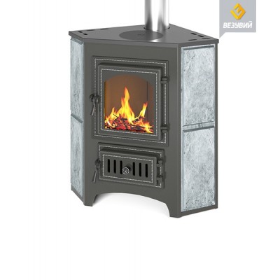 Печь-Камин ВЕЗУВИЙ ПК-01 (220) угловой т/х с конфоркой 9 кВт (150 м3) Ø 115мм Печь-Камин ВЕЗУВИЙ ПК-01 (220) угловой т/х с конфоркой 9 кВт (150 м3) Ø 115мм