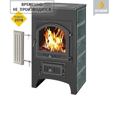 Печь-Камин ПК-02 (205) с плитой «Везувий В1» и т/о (змеевик) 12 кВт (200 м3) Ø150мм Печь-Камин ПК-02 (205) с плитой «Везувий В1» и т/о (змеевик) 12 кВт (200 м3) Ø150мм