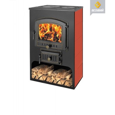 Печь-Камин ВЕЗУВИЙ ПК-03 (224) с плитой "Везувий В3" красный 12 кВт (200 м3) Ø150мм Печь-Камин ВЕЗУВИЙ ПК-03 (224) с плитой "Везувий В3" красный 12 кВт (200 м3) Ø150мм