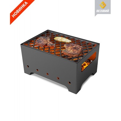 Мангал Везувий "Турист" №1 с решеткой чугунной "СТЕЙК" "НОВИНКА" Мангал Везувий "Турист" №1 с решеткой чугунной "СТЕЙК" "НОВИНКА"