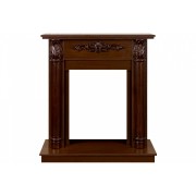 Каминокомплект Laura (Разборный) - Темный орех с очагом Aspen Black