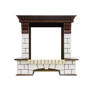 Портал Pierre Luxe угловой - Темный дуб / Белый (Высота 1020мм)