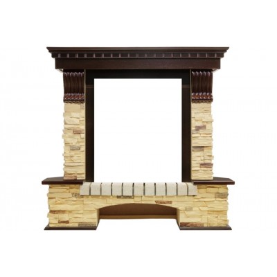 Портал Pierre Luxe угловой - Темный дуб / Сланец (Высота 1005мм) Портал Pierre Luxe угловой - Темный дуб / Сланец (Высота 1005мм)