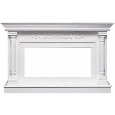 Каминокомплект Sicilia - Белый (Ширина 1530мм) с очагом Vision 42 LED Каминокомплект Sicilia - Белый (Ширина 1530мм) с очагом Vision 42 LED