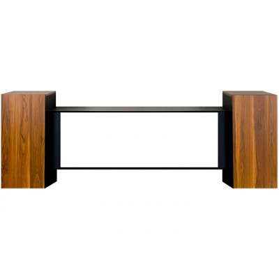 Каминокомплект Портал-тумба Style (Разборный) - Орех с черным с очагом Crystal 50 RF Каминокомплект Портал-тумба Style (Разборный) - Орех с черным с очагом Crystal 50 RF