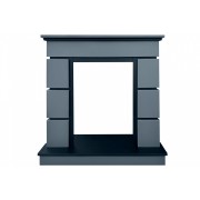 Каминокомплект Modern (Разборный) - Белый с черным с очагом Aspen Black