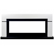 Каминокомплект Lindos 60 (Разборный) - Белый с черным с очагом Vision 60 LED