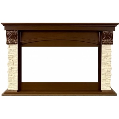 Каминокомплект Dublin V42 SFT (Разборный) - Темный дуб / Сланец с очагом Vision 42 LOG LED Каминокомплект Dublin V42 SFT (Разборный) - Темный дуб / Сланец с очагом Vision 42 LOG LED