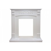 Каминокомплект Sorrento угловой - Белый дуб с очагом Aspen Black