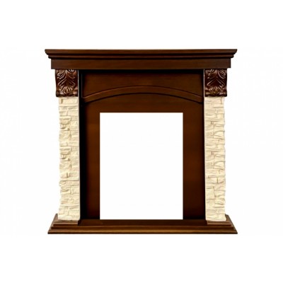 Каминокомплект Dublin (Разборный) - Темный дуб / Сланец с очагом Majestic FX Brass Каминокомплект Dublin (Разборный) - Темный дуб / Сланец с очагом Majestic FX Brass