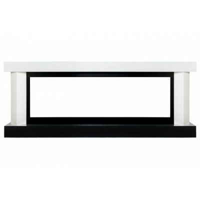 Каминокомплект Vancouver 60 - Белый с черным с очагом Vision 60 LED Каминокомплект Vancouver 60 - Белый с черным с очагом Vision 60 LED