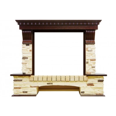 Портал Pierre Luxe угловой - Темный дуб / Сланец (Высота 1000мм) Портал Pierre Luxe угловой - Темный дуб / Сланец (Высота 1000мм)