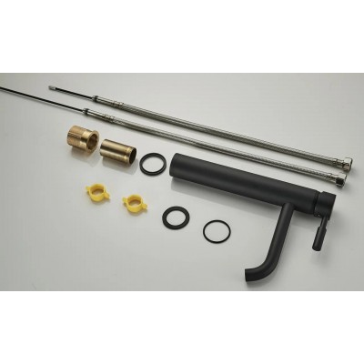 Смеситель для раковины высокий ALMAes TVZ-0906 черный Смеситель для раковины высокий ALMAes TVZ-0906 черный