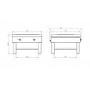 Плита 2-конфорочная Ф1пЭ(2 конфорки,750х750) Grill Master