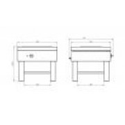 Плита 1-конфорочная Ф1пЭ(1 конфорка,550х550) Grill Master